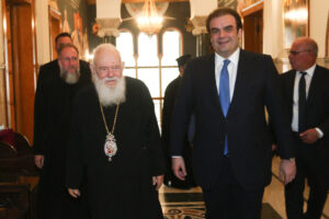 Συνάντηση Αρχιεπισκόπου με τον Υπουργό Εθνικής Οικονομίας και Οικονομικών Κυριάκο Πιερρακάκη