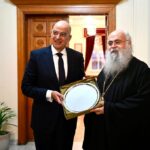 Συνάντηση του ΥΕΘΑ Ν. Δένδια με τον Αρχιεπίσκοπο Κύπρου Γεώργιο