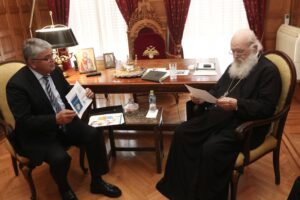 Συνάντηση του Αρχιεπισκόπου με τον Πρόεδρο του κόμματος ΝΙΚΗ