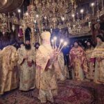 Ο Μητροπολίτης Κορίνθου στην Ιερά Μονή Φιλοθέου Αγίου Όρους