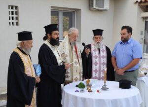 Αγιασμός Ασθενοφόρου από τον Μητροπολίτη Καρυστίας Σεραφείμ