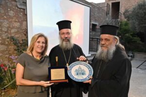 Εγκαίνια έκθεσης του πίνακα «Η ανατίναξη της Μονής Αρκαδίου» στην Ιερά Μονή Αρκαδίου