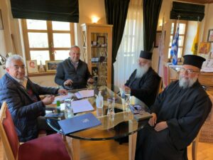 Υπεγράφη η σύμβαση για το έργο αντιστήριξης του δρόμου προς τη Ι. Μονή Αιμυαλών