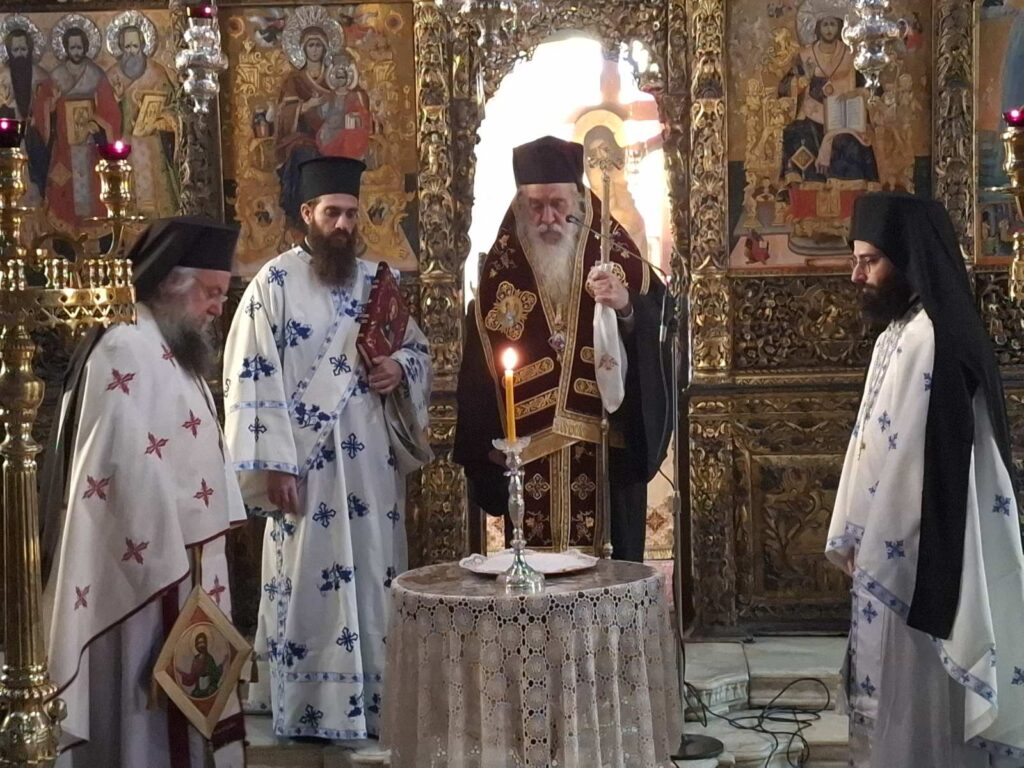 Μνημόσυνο του αειμνήστου Μητροπολίτη Σιδηροκάστρου Ιωάννου στην Ι. Μονή Ζωοδόχου Πηγής Σάμου