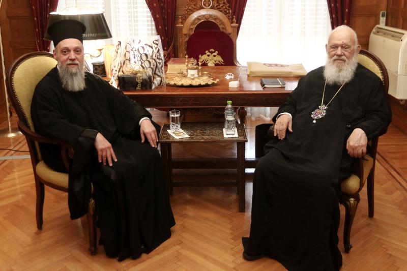 Στον Αρχιεπίσκοπο Ιερώνυμο οι νέοι Επίσκοποι Αστερίου και Νεοχωρίου
