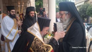 Υποδοχή Τιμίας Κάρας Οσίου Δαυίδ και ομιλία για τον Όσιο Ιάκωβο τον Τσαλίκη