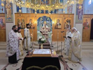 Ο Μητροπολίτης Ιερισσού στον Άνω Σταυρό Θεσσαλονίκης