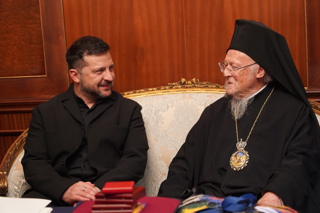 Ο Πρόεδρος της Ουκρανίας κ. Volodymyr Zelensky στο Οικουμενικό Πατριαρχείο