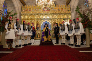 Άγημα της Ελληνικής Προεδρικής Φρουράς στην Αρχιεπισκοπή Αυστραλίας