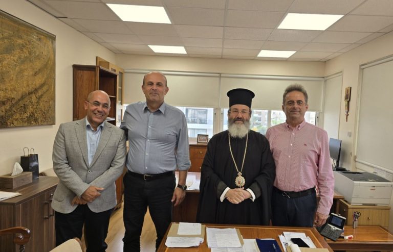 Συνάντηση Αναπληρωτή Δ/ντη Μέσης Εκπαίδευσης με τον Επίσκοπο Μεσαορίας για το πρόγραμμα «Μαθητικές Θρησκευτικές Περιηγήσεις»
