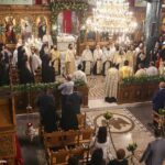 Πολυαρχιερατικός Εσπερινός για τα ονομαστήρια του Μητροπολίτη Φθιώτιδος
